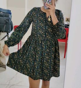 Paisley Print Mini Dress