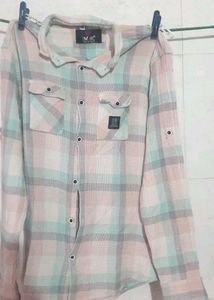 Pastel Plaid Button-Down