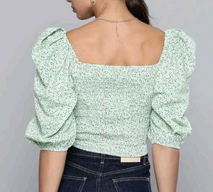 Floral Print  crop  Top