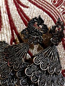 Peacock Jhumka Earrings