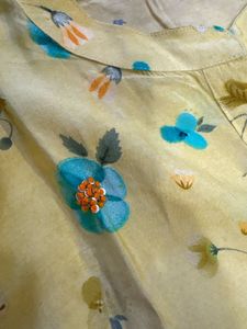 Floral Print Button-Down Top
