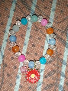 Hand Bracelet With Flower Charming