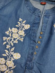🎀Denim kurti
