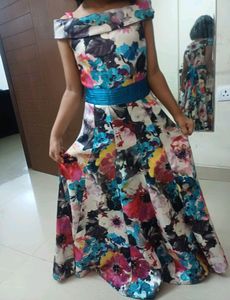 Floral Multicolor Party Dress