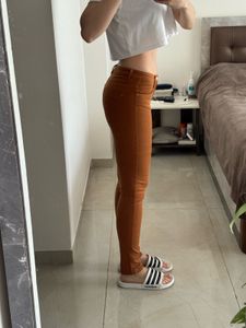 Zara Trafaluc Skinny Jeans, Brown, Low Rise