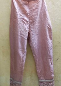 Elegant Pink Embroidered Kurta Full Set