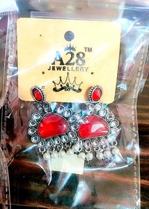 Red Stone Earrings