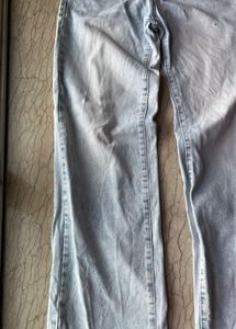 Blue Denim Baggy Mom Jeans