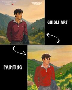 Ghibli Art Painting