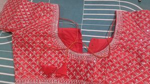 Hot Red Front Open New Arrival Blouse