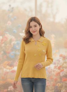 Yellow Knit Top