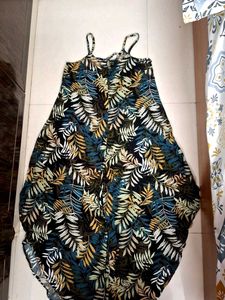 Leaf Print Sundress