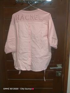 Pink Top With Back Design