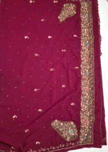 Embroidered Dress saree