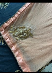 Embellished Peach Dress hand patches