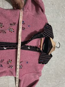 Pink Floral sweater