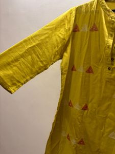 Yellow Embroidered Top