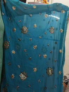 new pretty blue dupatta
