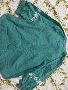 Teal Short Kurta Style Union