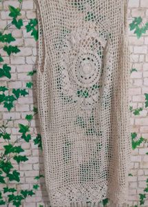 Boho Crochet Fringe Vest