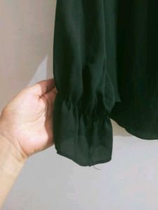 Black Ruffle Top