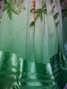 Super Tricolour Soft Georgette Saree