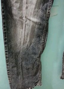 H&amp;M High Waist Acid Wash Denim Jeans