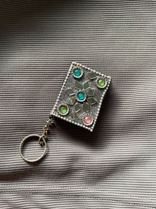 Jaipur Mirror work Book Keychain