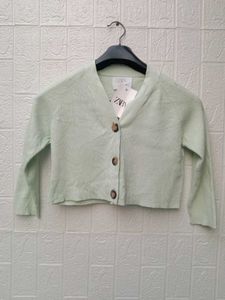New With Tag Korean Mint Green Cardigan