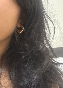 Gold Tone Hoop Earrings