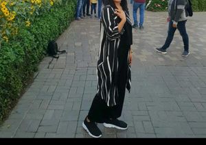 Striped Duster Cardigan