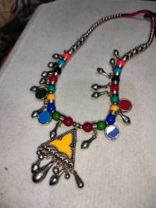 Colorful Beaded Tribal Necklace