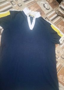 Bewakoof Blue Cotton T-Shirt