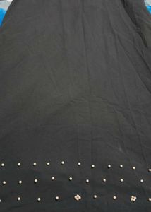 Black Frock With Dupatta