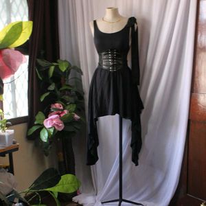 Vintage Black Dress Without Waist Belt