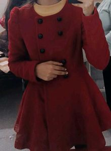 Red Girlish Coat