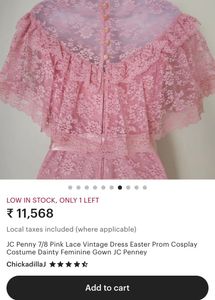 Pink Lace Maxi Dress