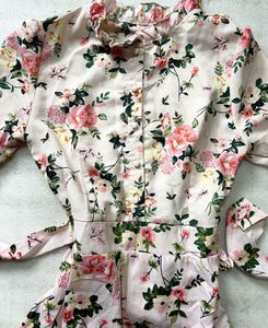 A Line Floral Dress