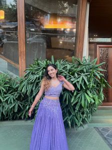 Lavender Lehenga choli