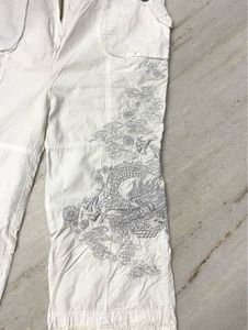 Grunge White Cargos
