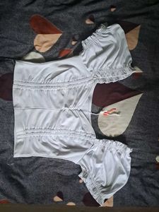White URBANIC Soft Girl Core Top