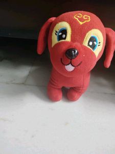 Cute Red Puppy Plush 2 Set