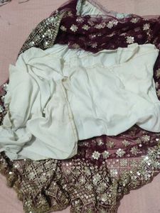Sangeet Wine Lehenga