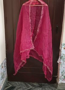 Rani Pink Embellished Anarkali Set