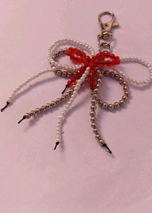 Gifts for Valentine's day Beaded Bow Keychain
