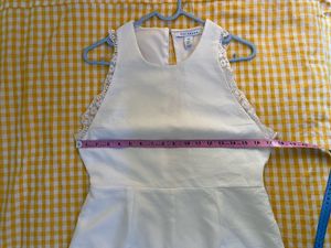 White Lace Trim Romper Bust 32 Waist 28