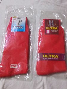 New 2 Cherry Red Socks .