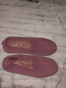 Comfortable Mauve Casual Shoes belly for women