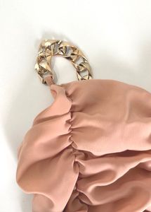 Ruched Chain Strap Top