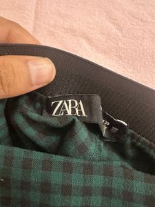 New! ZARA Green Gangnam Style Check Pants